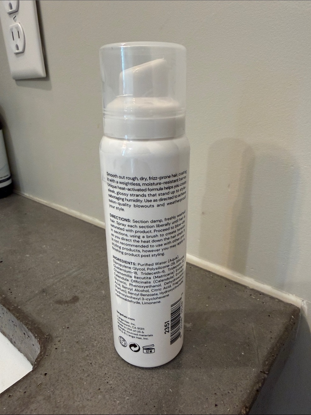 L'ange White Glass Hair Thermal Blowout Primer - Picture 2 of 2